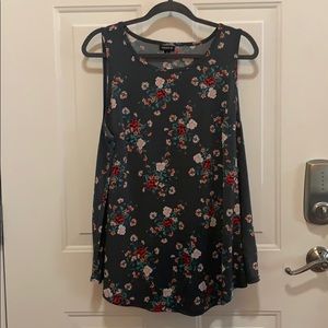 Sleeveless floral top